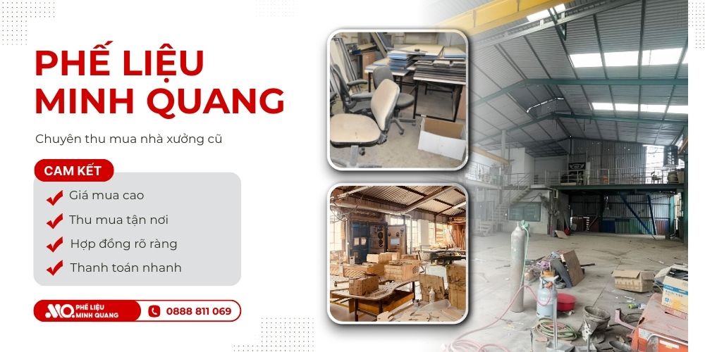Phế Liệu Minh Quang thu mua nhà xưởng trọn gói tại TP.HCM và các tỉnh lân cận